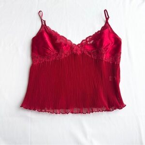 Frederick's of Holleywood Pleated Showgirl Cabaret Lingerie Tank 💋 Size Medium